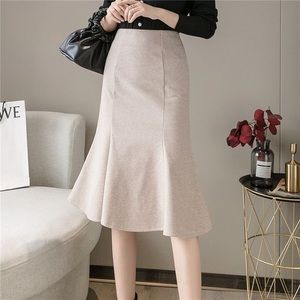 marks & spencer faux suede skirt
